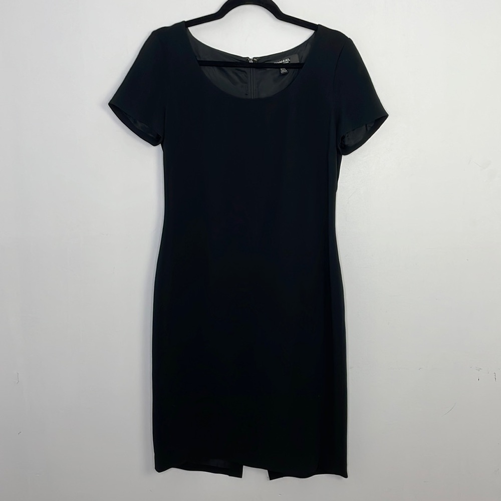 EMANUEL Ungaro Designer Classic Little Black Business Casual Dress
